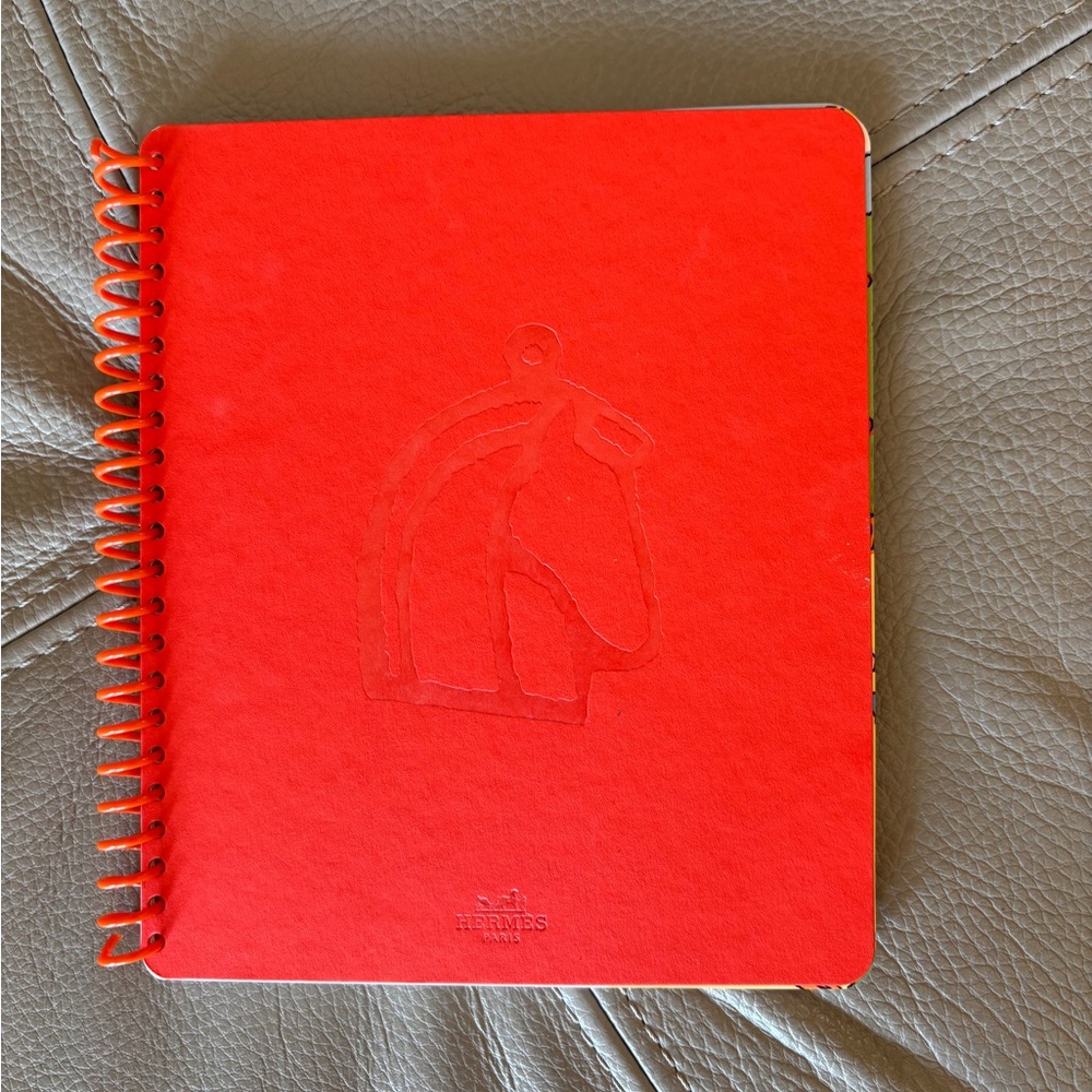 Hermes Red Spiral Planner